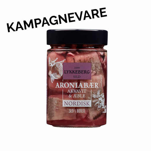 Aroniabær, akvavit & æble sild