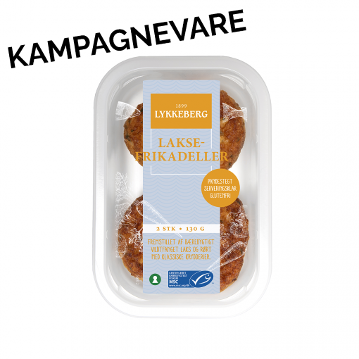 Laksefrikadeller 2x65 g