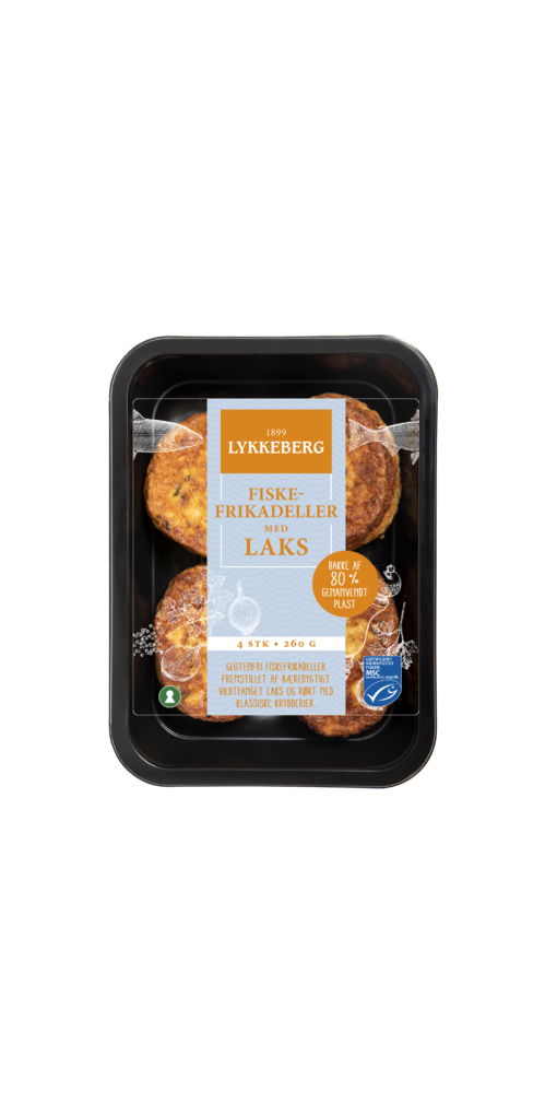 Fiskefrikadeller med laks 4x65 g
