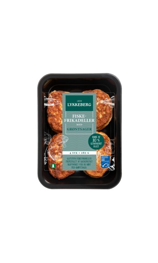 Fiskefrikadeller med grøntsager 4x65 g